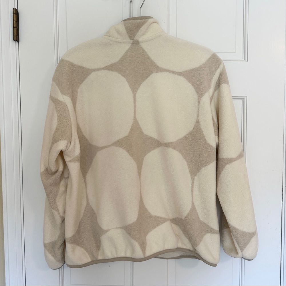UNIQLO x Marimekko Fleece Full Zip Jacket in Cream and White (Japan L, US M) - Picture 7 of 10